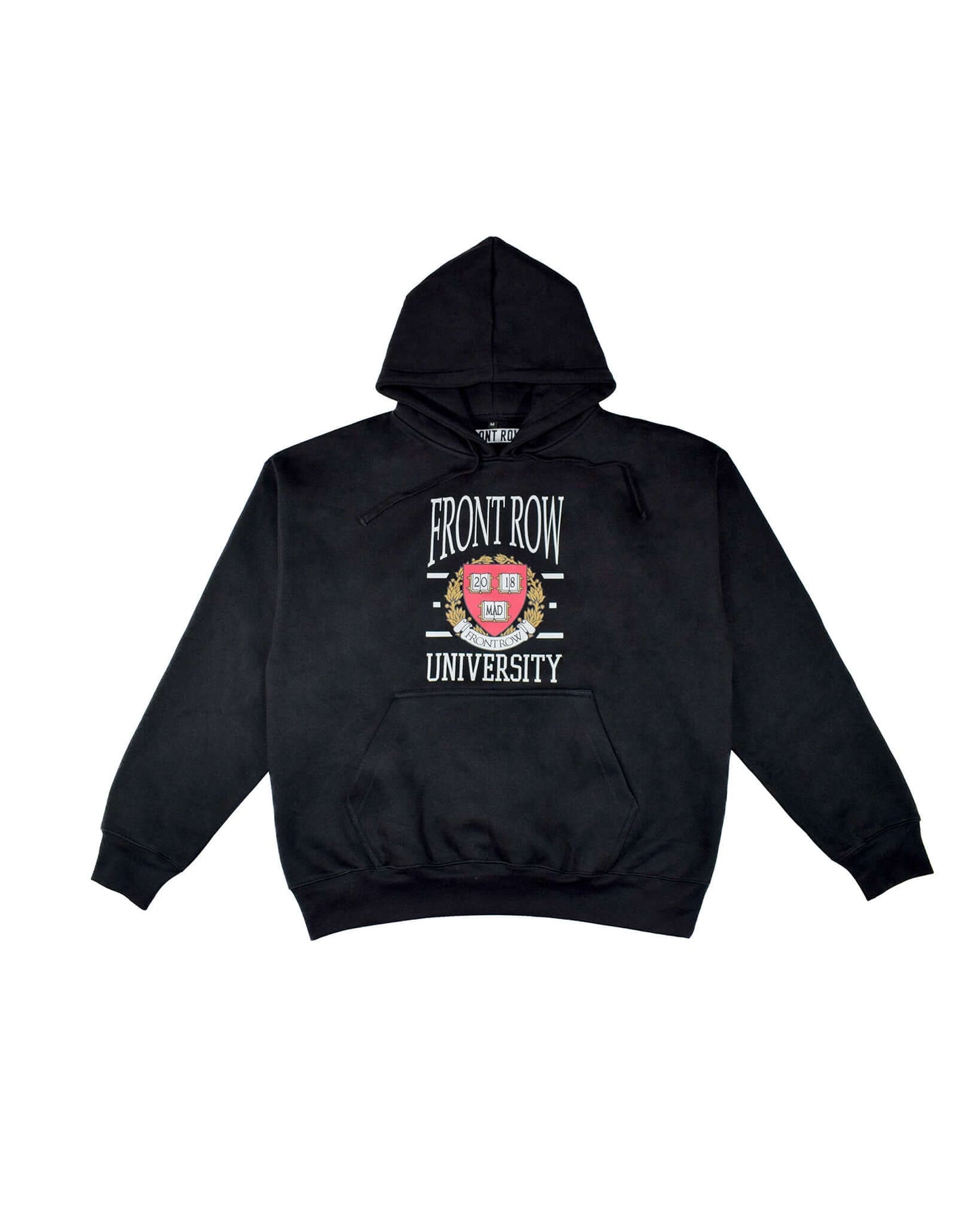 FRONT ROW COLLEGE BLACK HOODIE | FrontRowEU