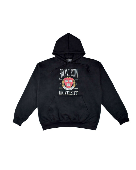 FRONT ROW COLLEGE BLACK HOODIE | FrontRowEU