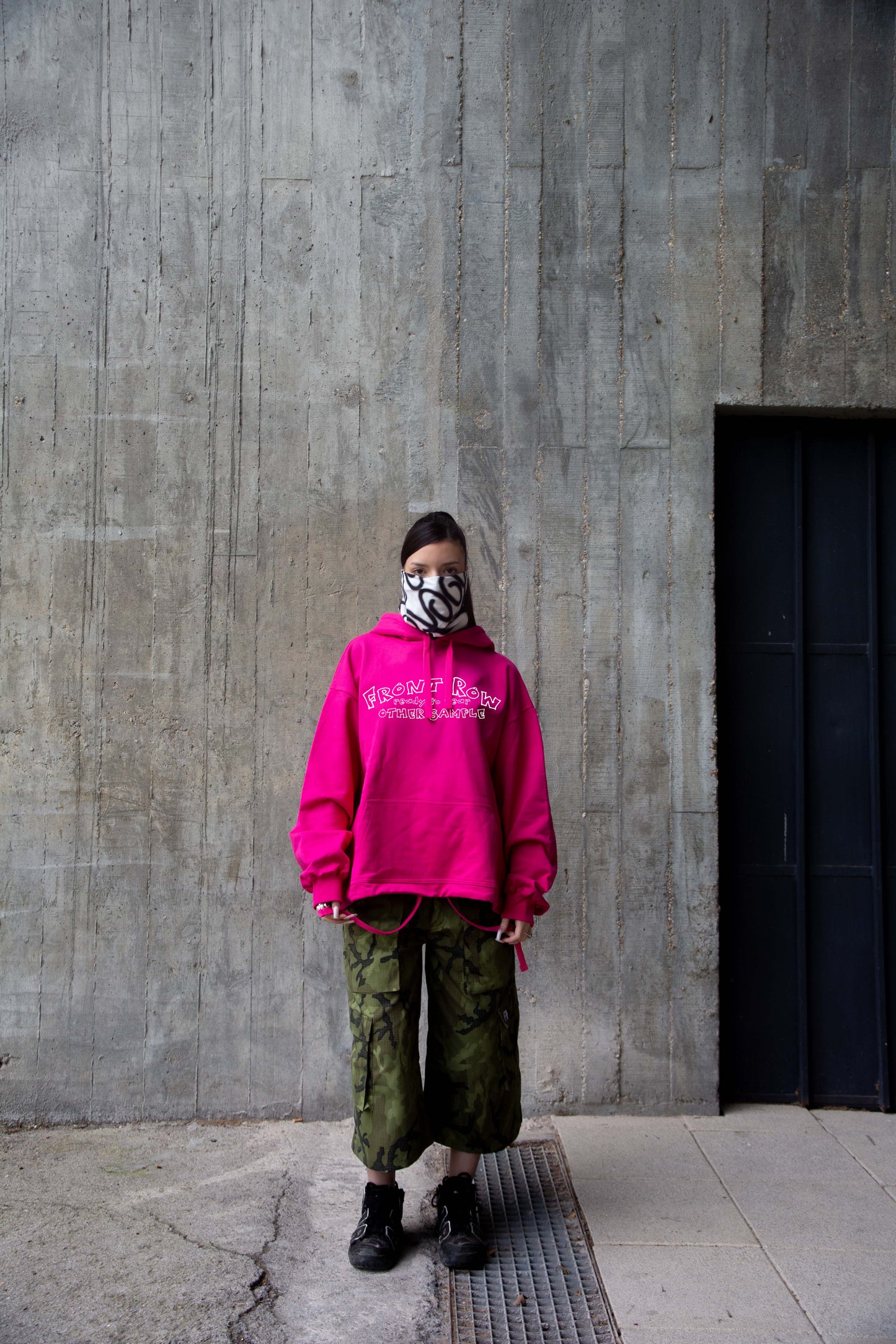 OTHER SAMPLE PINK ADJUSTABLE HOODIE