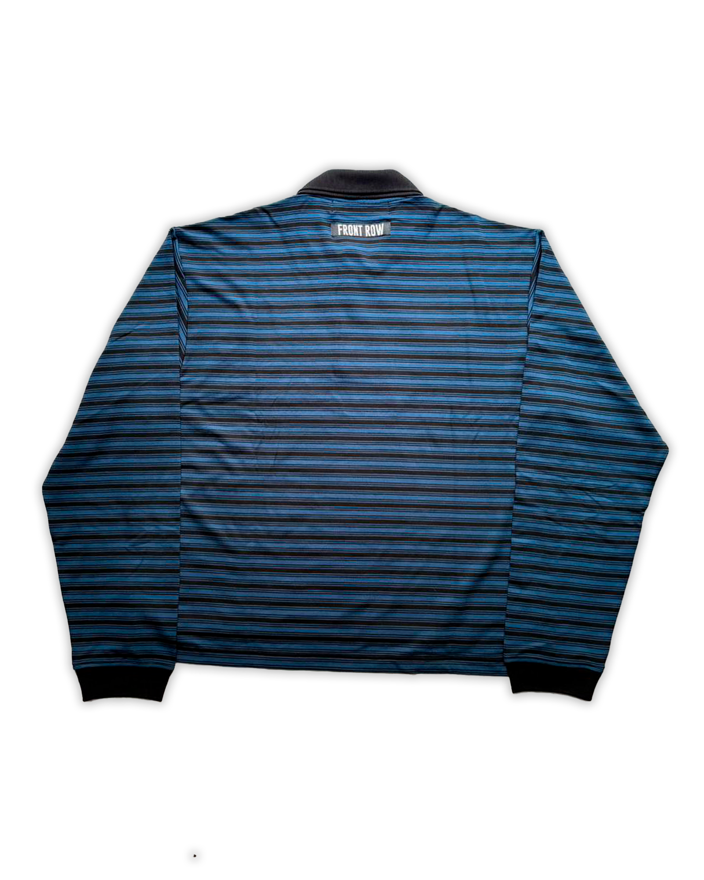 DOUBLE NECK LONGSLEEVE POLO BLUE/BLACK