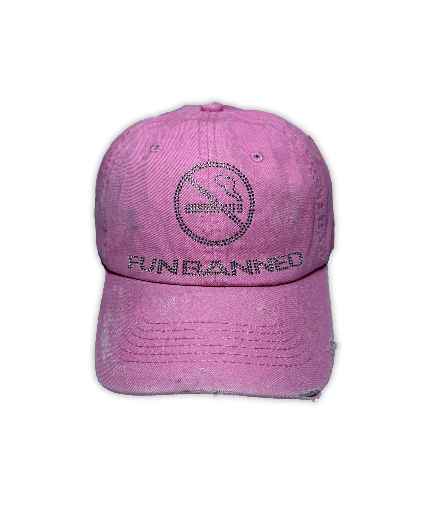 FUN BANNED CAP WASHED PINK