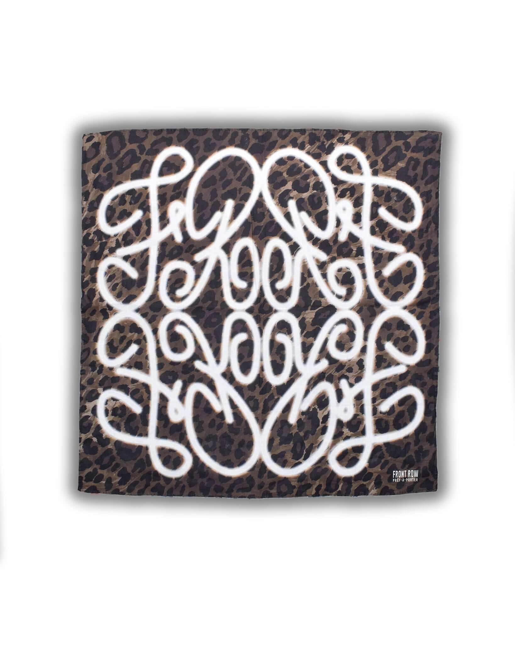 LEOPARD MONOGRAM BANDANA | FrontRowEU