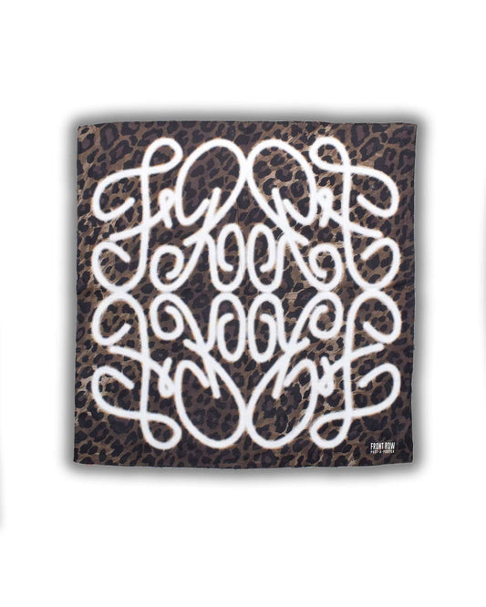 LEOPARD MONOGRAM BANDANA | FrontRowEU