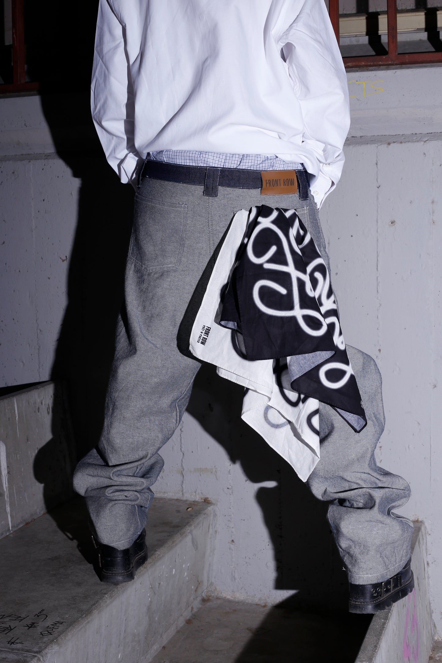LEOPARD MONOGRAM BANDANA
