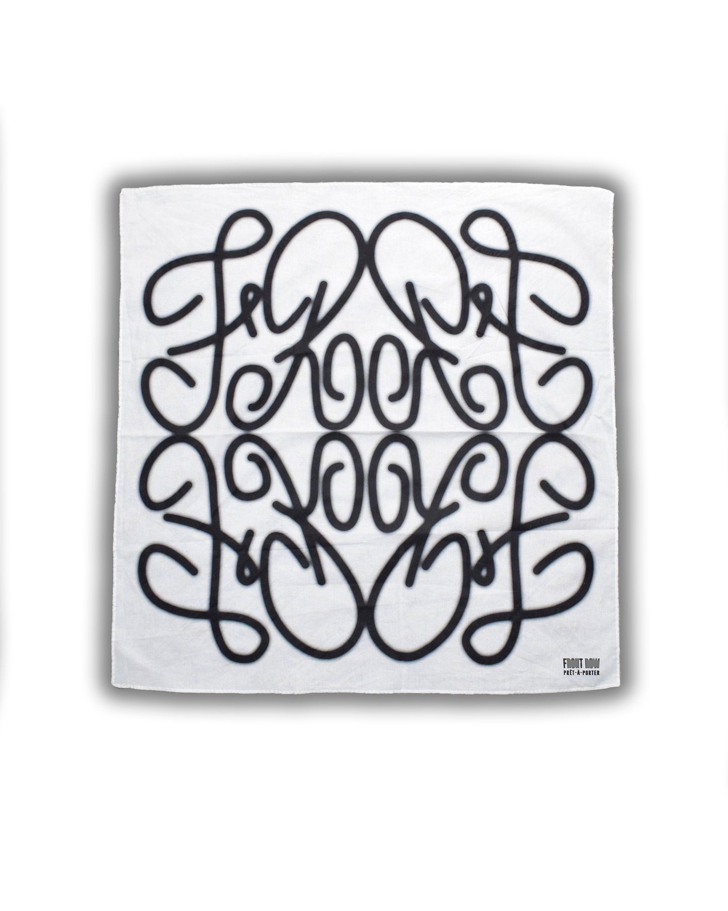 BANDANA GRAFICO LOGO FRONT ROW STREEWEAR EUROPA ESPAÑA BLANCA