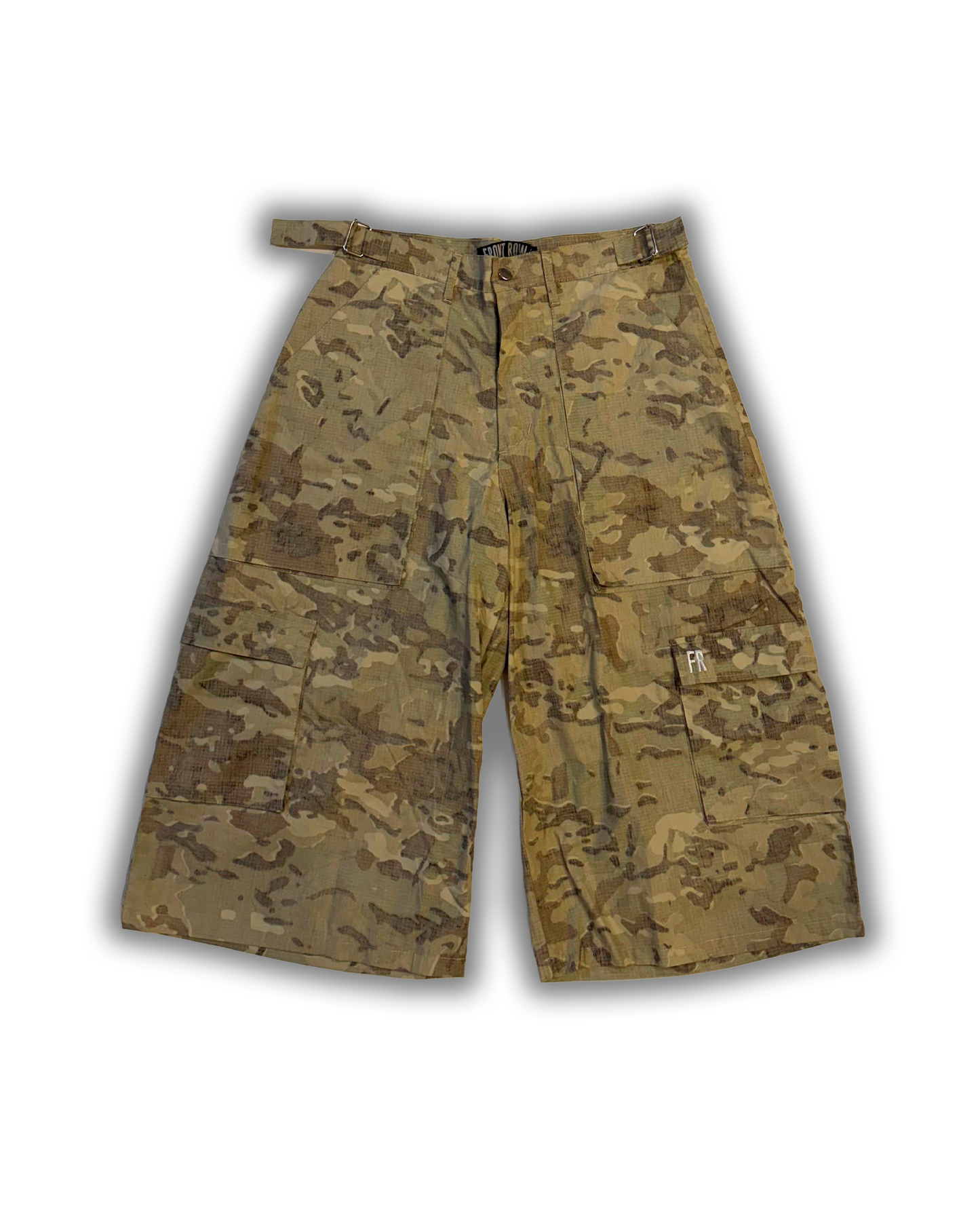 MULTIPOCKET CARGO SHORTS REVERSE CAMO
