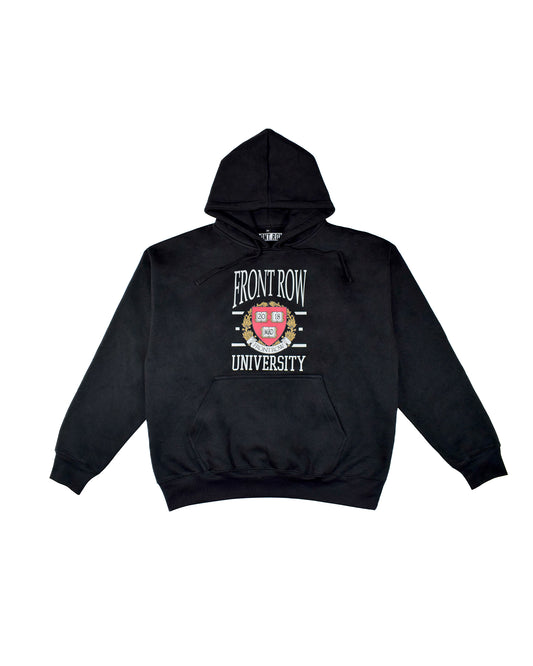 FRONT ROW COLLEGE BLACK HOODIE