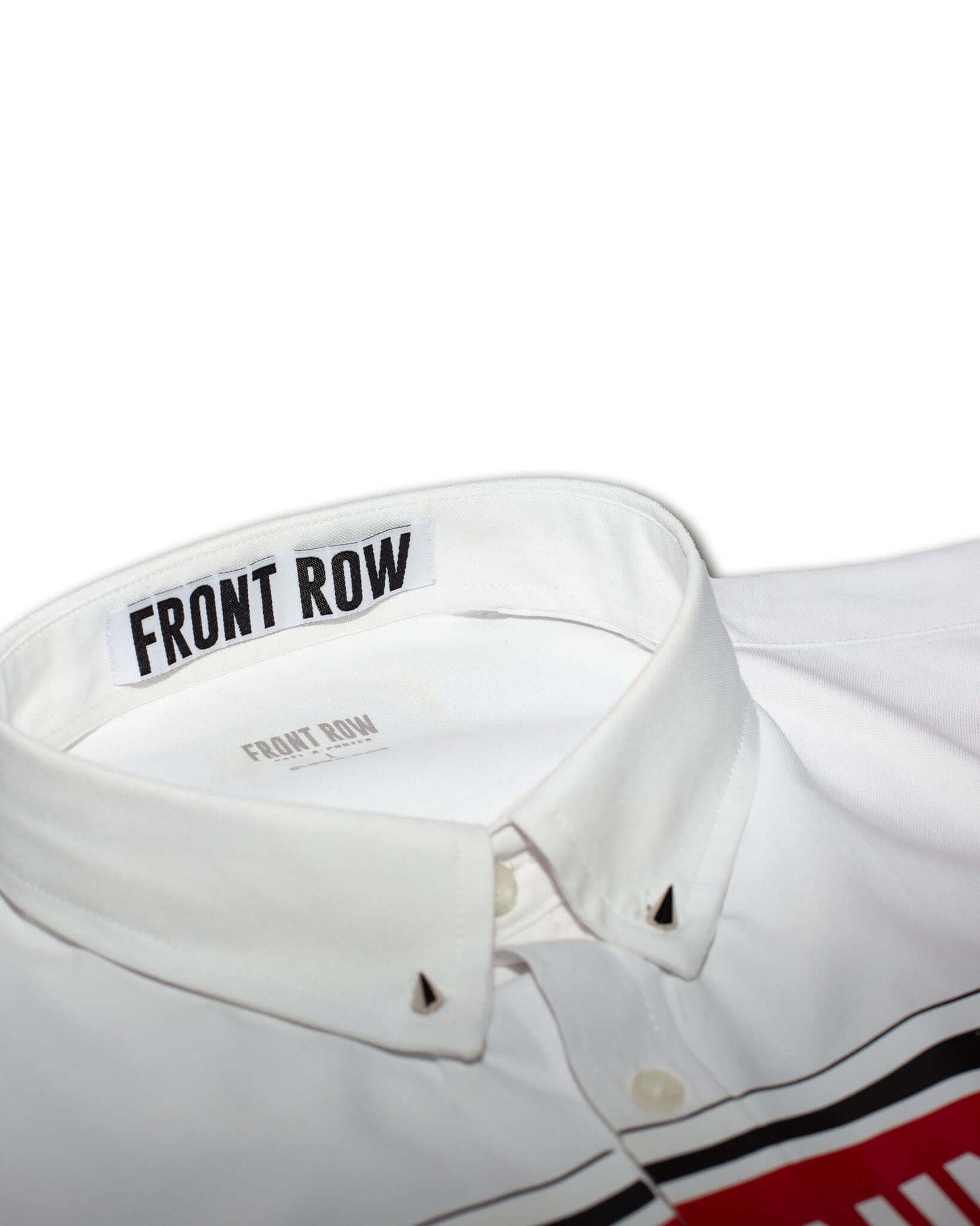 BEWARE SIGNAL PRINTED OXFORD SHIRT WHITE | FrontRowEU