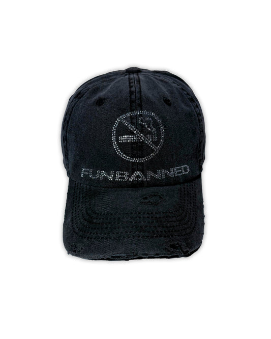 FUN BANNED CAP WASHED BLACK