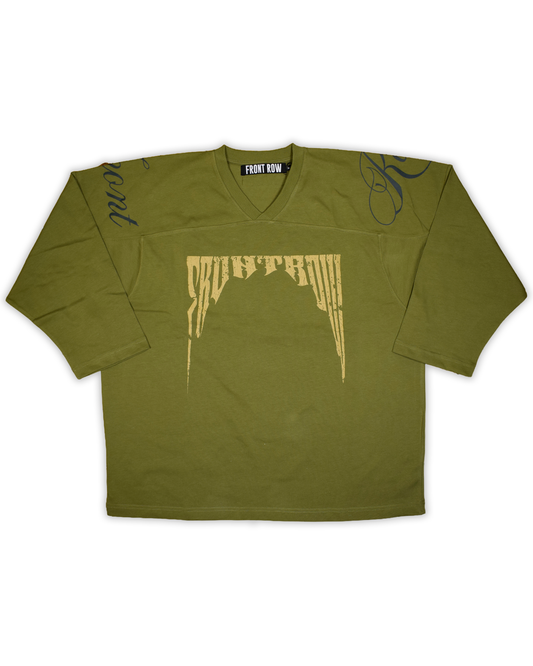 HOCKEY LOGO TEE MILITARY GREEN