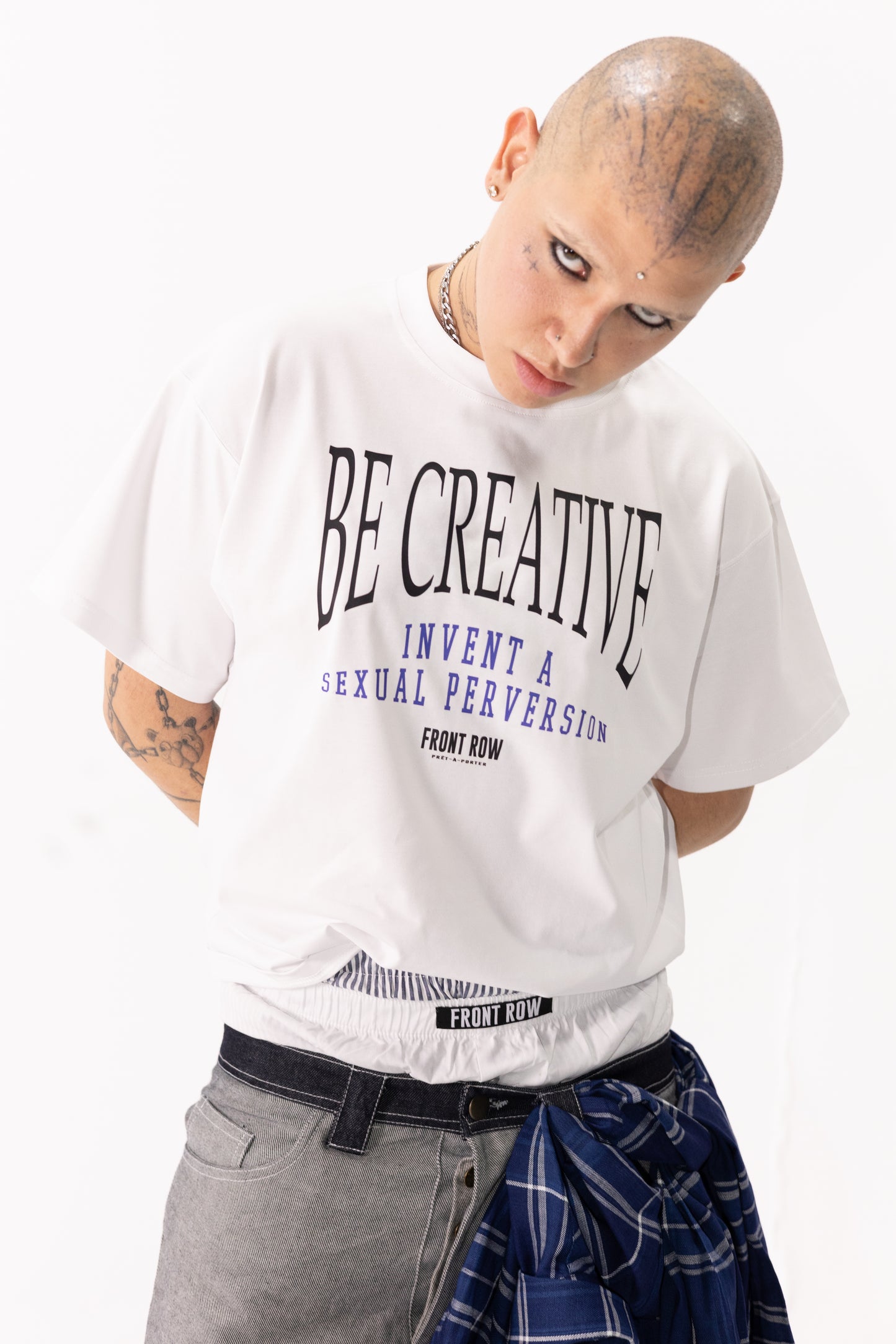 BE CREATIVE WHITE TEE