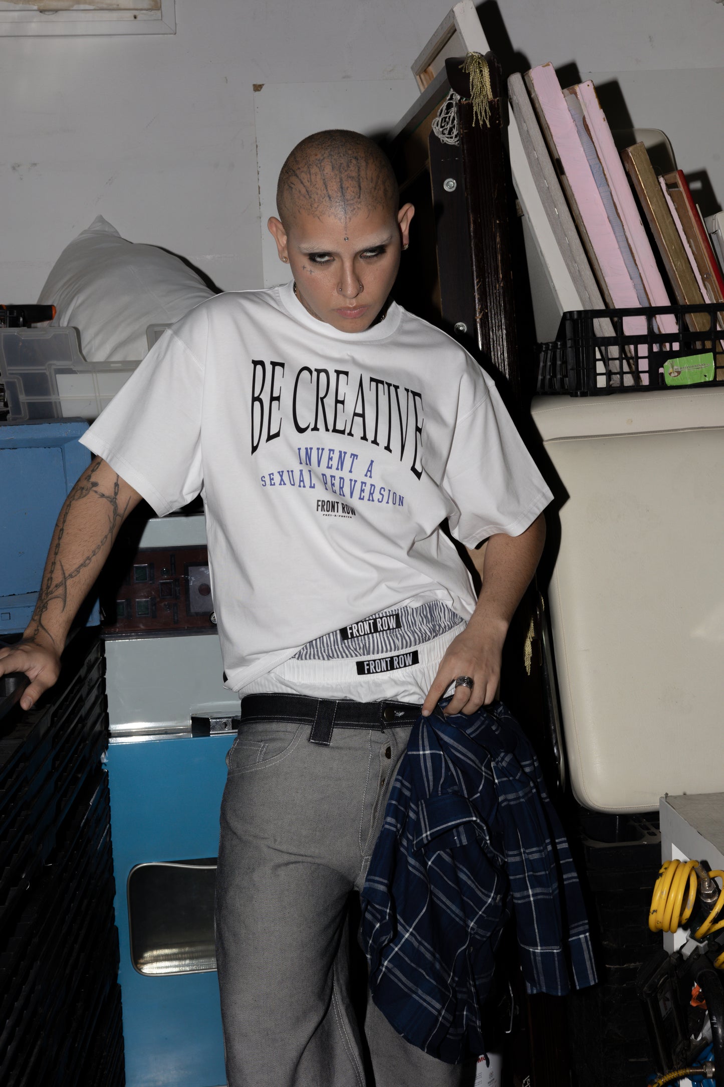 BE CREATIVE WHITE TEE