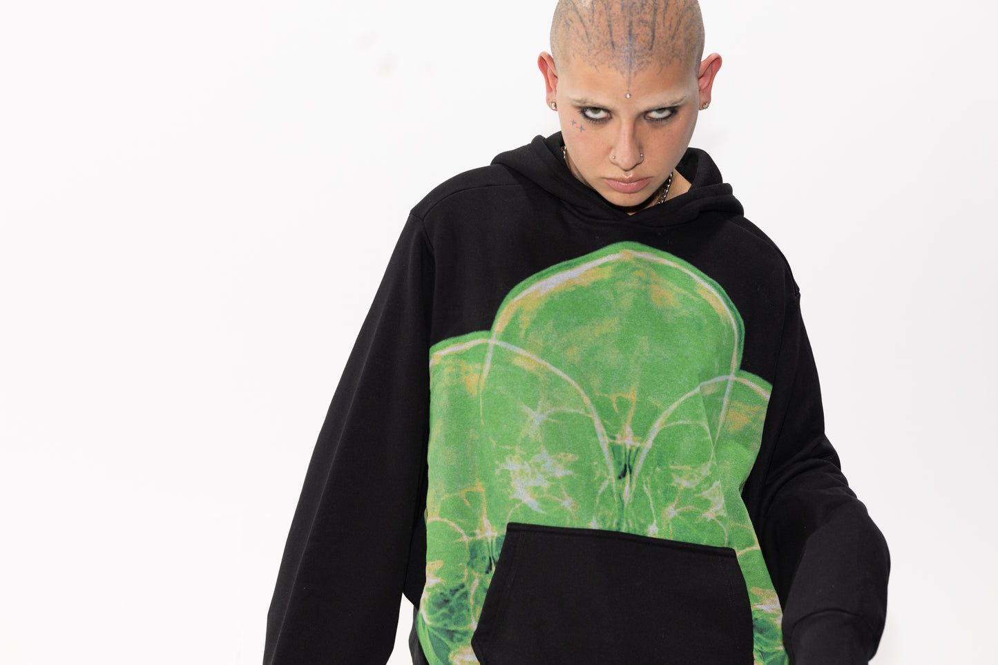 SKULL X-RAY OVERSIZED HOODIE