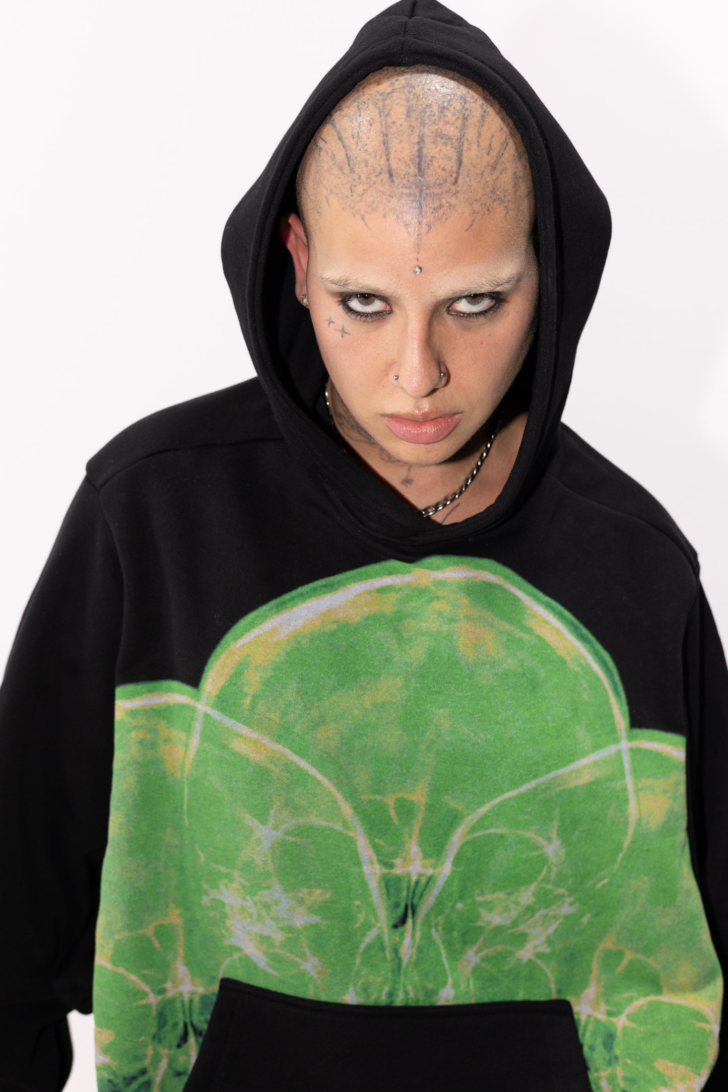 SKULL X-RAY OVERSIZED HOODIE