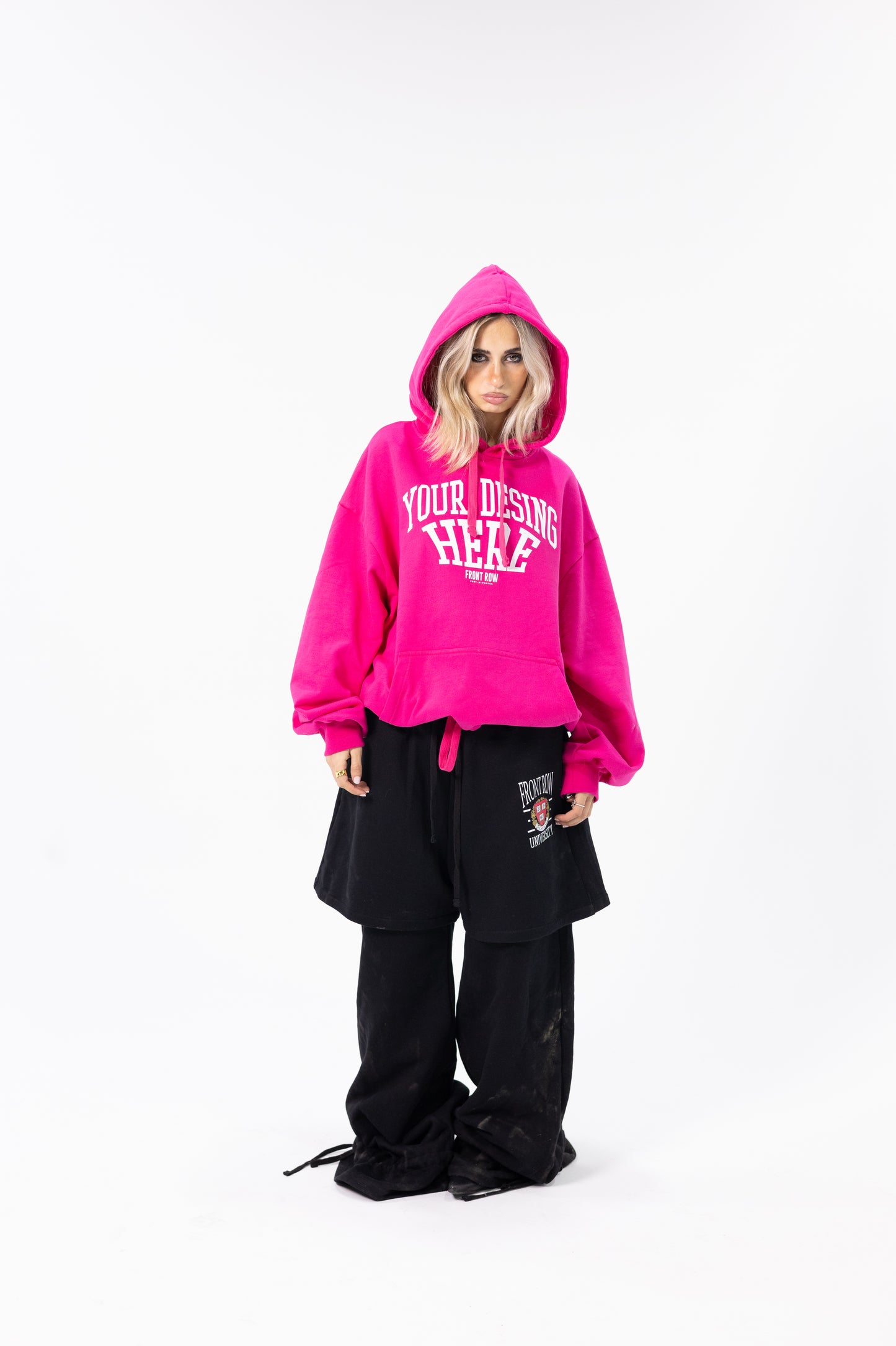 DOUBLE PANT COLLEGE BLACK SWEATPANT