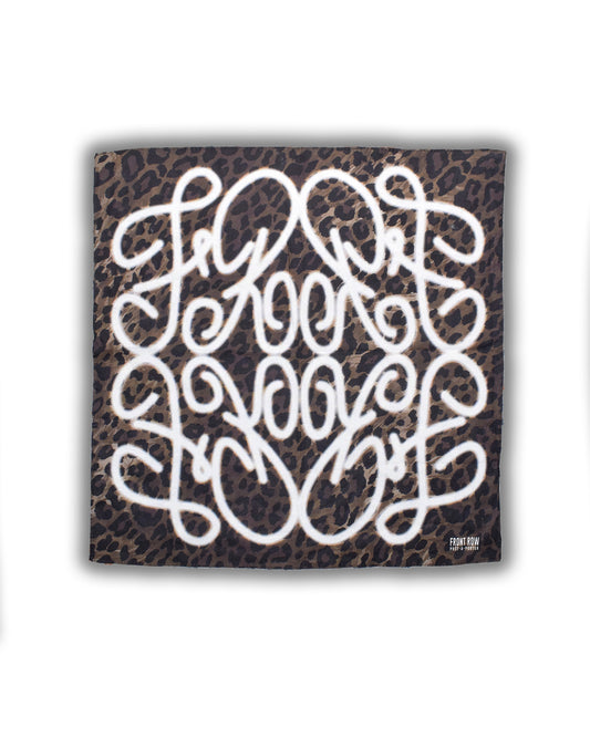 BANDANA GRAFICO LOGO FRONT ROW STREEWEAR EUROPA ESPAÑA leopardo