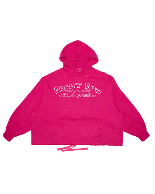 SUDADERA OVERSIZE ROSA  AJUSTABLE BOXY FIT LOGO FRONT ROW OTHER SAMPLE STREET WEAR BARATO ESPAÑA DISEÑO