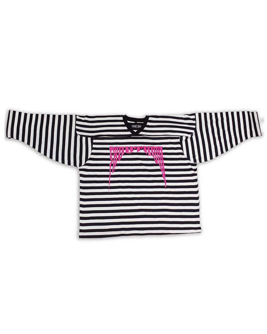 CAMISETA HOCKEY DE RAYAS FRONT ROW STREETWEAR ESPAÑA EUROPA DISEÑO MODA GOTICO DARK